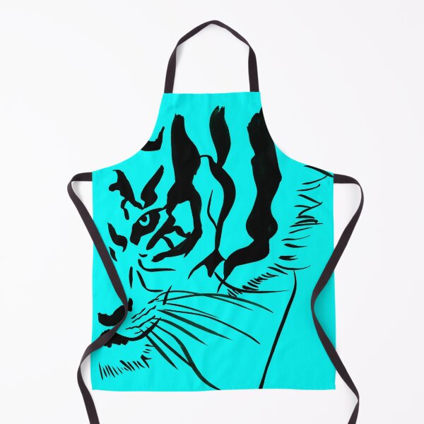 Item preview, Eye of the Tiger - Black & Turquoise designed and sold by Niina Niskanen.