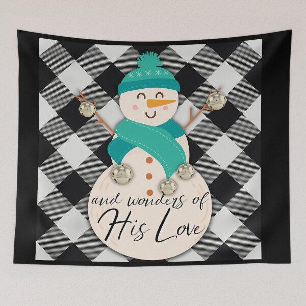 Item preview, Sabrina Farmer Art - Christmas Snowman - Wonders of His Love designed and sold by sabrinart42.