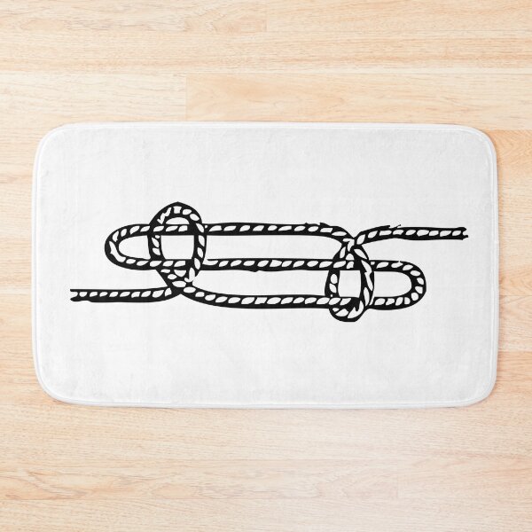 Item preview, Sheepshank Knot, Black on White designed and sold by TheTautLine.