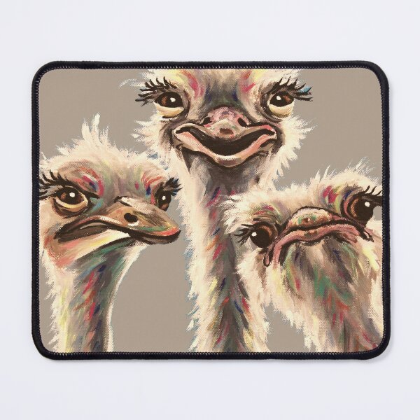 Fred the ostrich Art Board Print for Sale by Cloebeth73