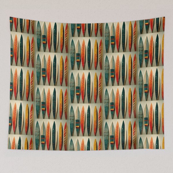Item preview, Constructivism Retro Vintage Surfboards Beach Decoration Art Gift designed and sold by LADistrictGarb.
