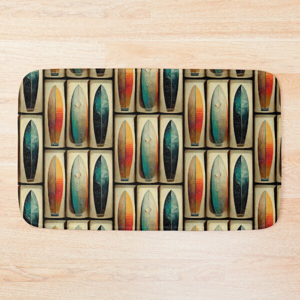 Item preview, Futurism Retro Vintage Surfboards Beach Decoration Art Gift designed and sold by LADistrictGarb.