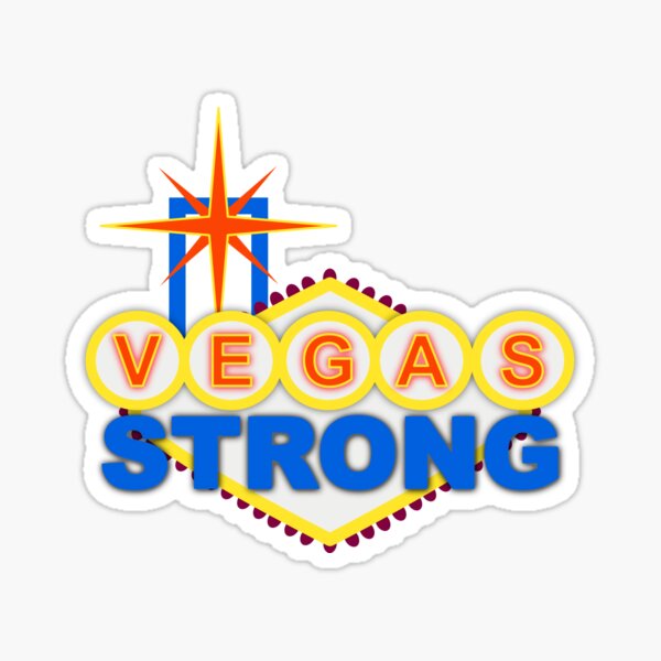 Las Vegas Strong Sticker for Sale by crystalgreeen