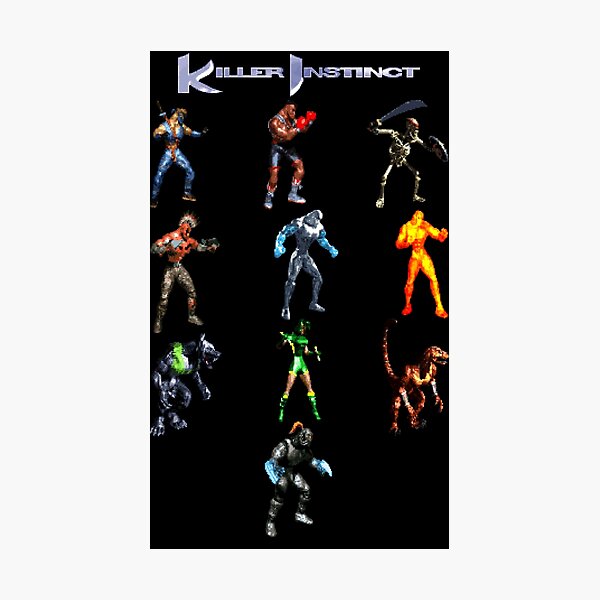 Killer Instinct (SNES Character Lineup) Photographic Print