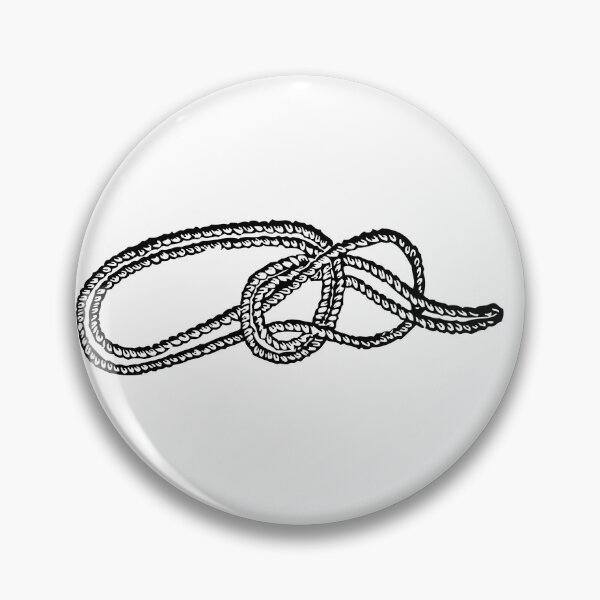 Item preview, Bowline on a Bight, Black on White designed and sold by TheTautLine.