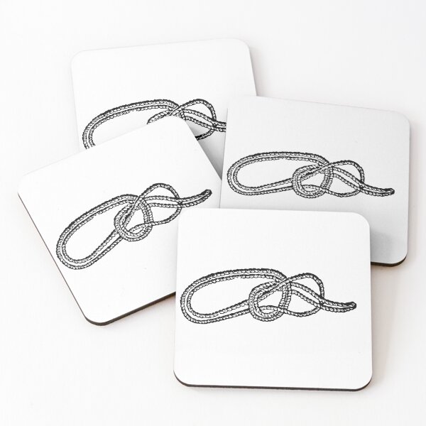 Item preview, Bowline on a Bight, Black on White designed and sold by TheTautLine.