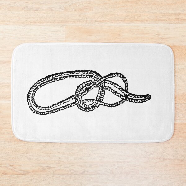 Item preview, Bowline on a Bight, Black on White designed and sold by TheTautLine.