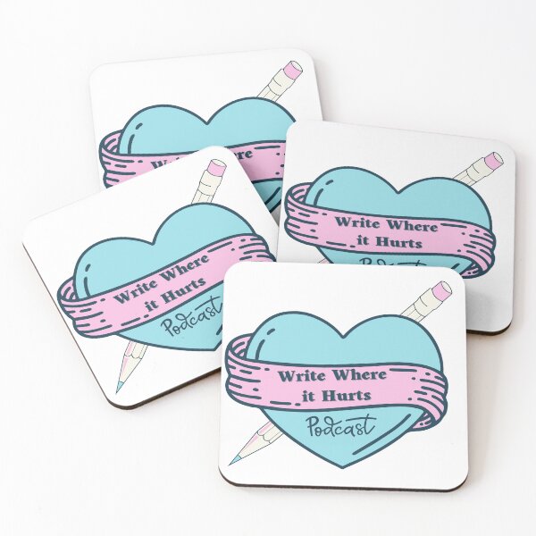 Item preview, Write Where it Hurts Podcast designed and sold by Katryn Bury.
