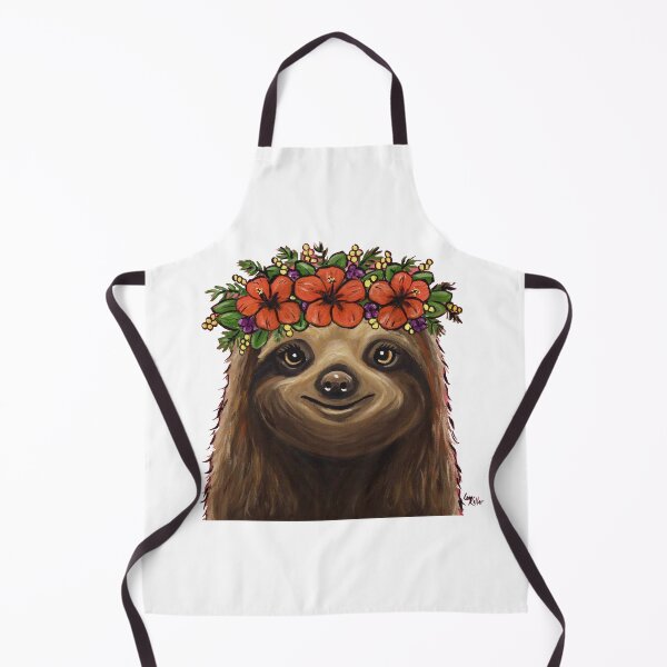 Artikelvorschau, Faultier mit Blumenkrone Art entworfen und verkauft von leekellerart.