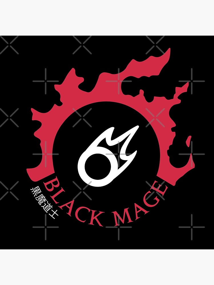 Discover FFXIV -  Black Mage Logo Canvas