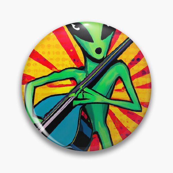 Item preview, Surreal alien stand up bassist from another dimension designed and sold by Ludvig823.