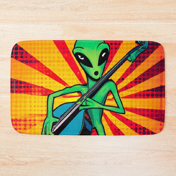 Item preview, Surreal alien stand up bassist from another dimension designed and sold by Ludvig823.