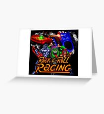 Rock n' Roll Racing (SNES Title Screen) Greeting Card