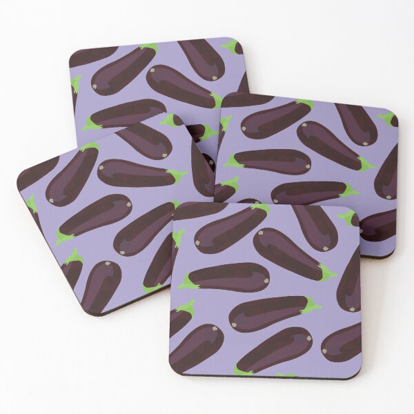 Item preview, Aubergine - eggplant pattern designed and sold by knappidesign.