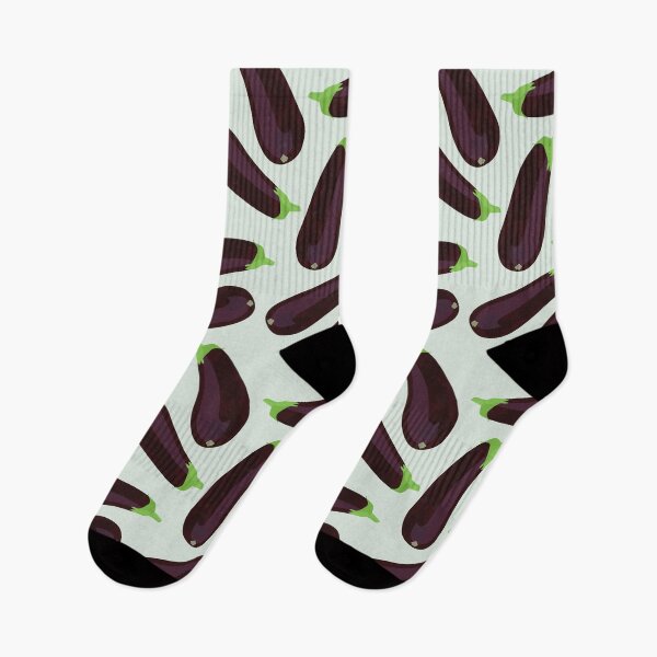 Item preview, Aubergine - eggplant pattern designed and sold by knappidesign.