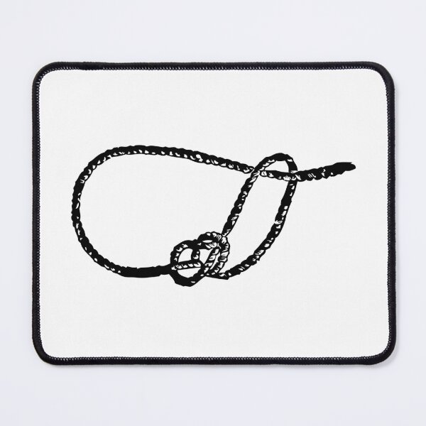 Item preview, Running Bowline, Black on White designed and sold by TheTautLine.