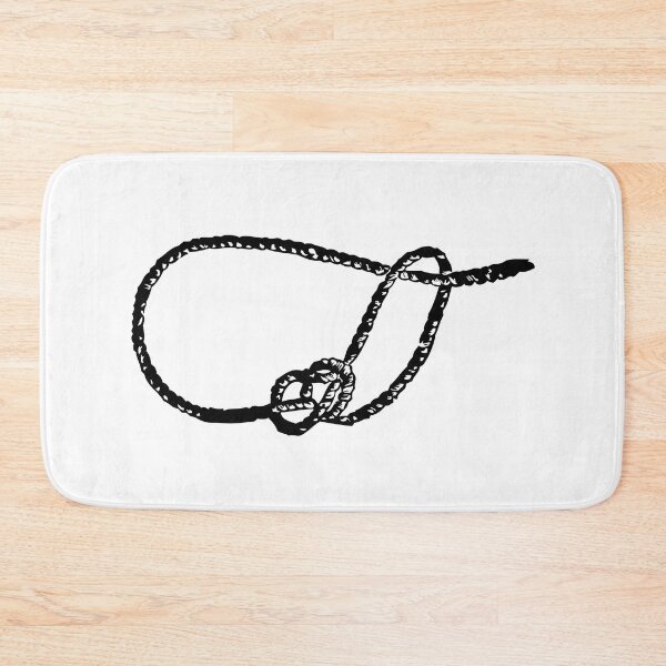 Item preview, Running Bowline, Black on White designed and sold by TheTautLine.