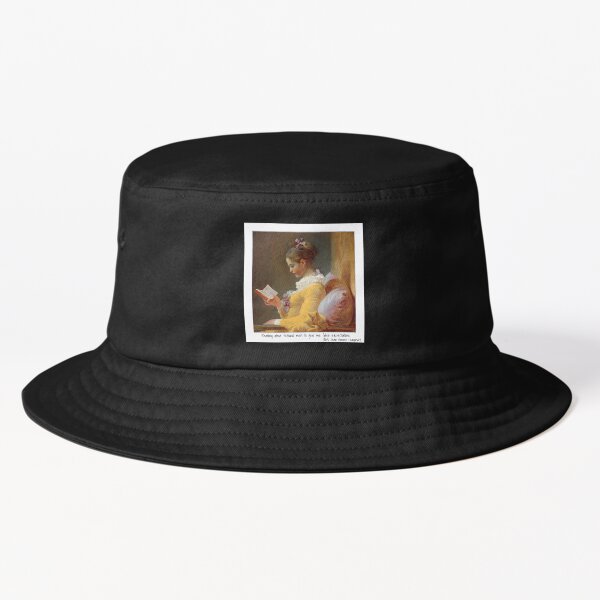 Vista previa del artículo con la obra «Leer sobre hombres ficticios para darme falsas expectativas- Etiqueta engomada de la historia del arte - Jean Honore Fragonard -», diseñado y vendido por Clowngirlprints.