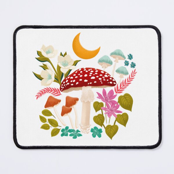 Item preview, Mushrooms and Flowers  designed and sold by adriennelewisb.