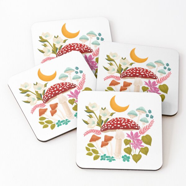 Item preview, Mushrooms and Flowers  designed and sold by adriennelewisb.