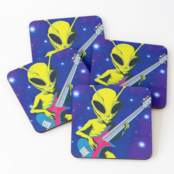 Item preview, Alien playing guitar in Space designed and sold by Ludvig823.