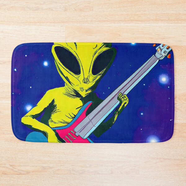 Item preview, Alien playing guitar in Space designed and sold by Ludvig823.