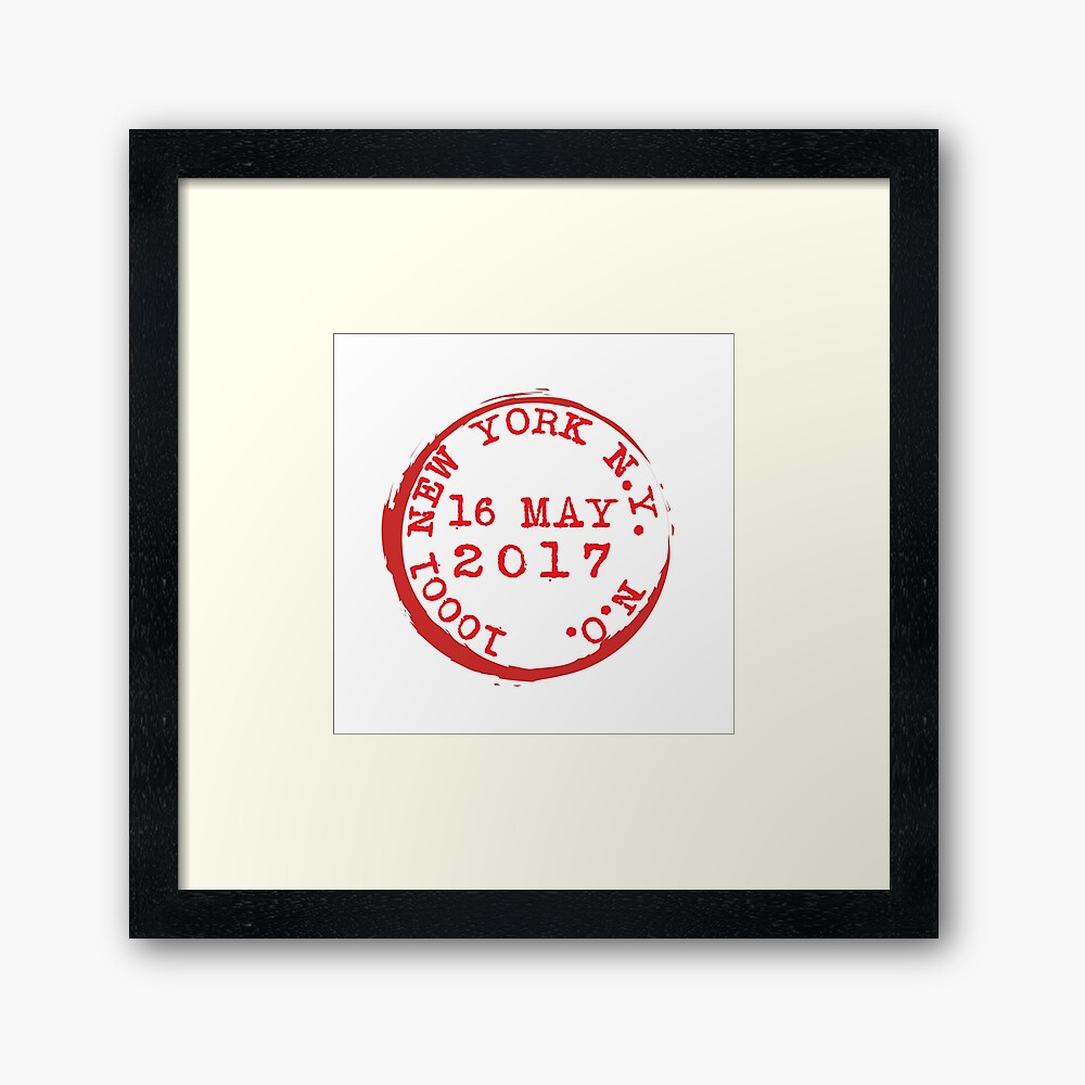 New York City Manhattan Chelsea Zip Code Clinton Postmark Postage Stamp Framed Art Print By Traveltime Redbubble