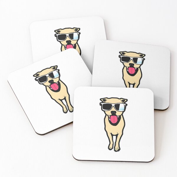 Item preview, Cute Dog Wearing Glasses Design designed and sold by StickerBird.