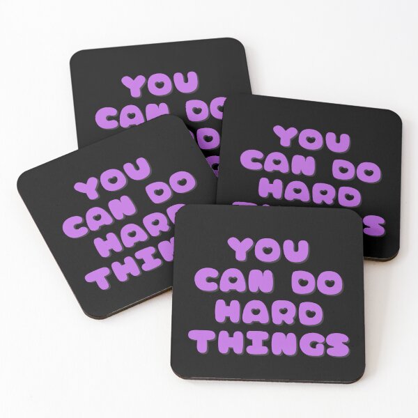 Item preview, You Can Do Hard Things Motivational Quote designed and sold by NinniShop.