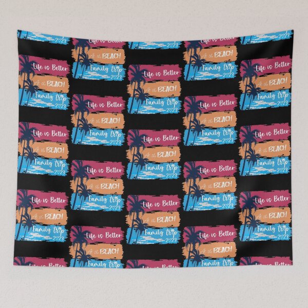 Item preview, Life is Better at the Beach Family Trip Vacation Vibes 2023 designed and sold by Karry-Pat.