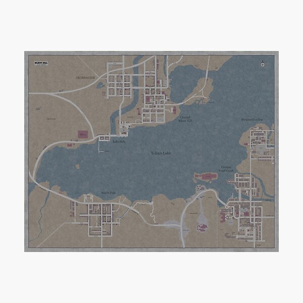 Item preview, Silent Hill Full Map designed and sold by Graham Braun.