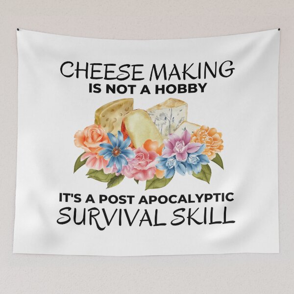 Item preview, Funny Cheese Making is not a Hobby Prepper Joke designed and sold by AloraDawnEve.