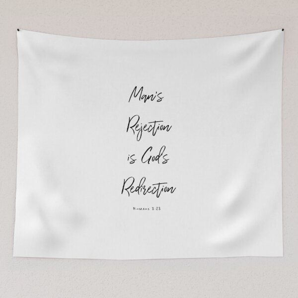 Item preview, Man's Rejection is God's Redirection designed and sold by Karissa Tolliver.