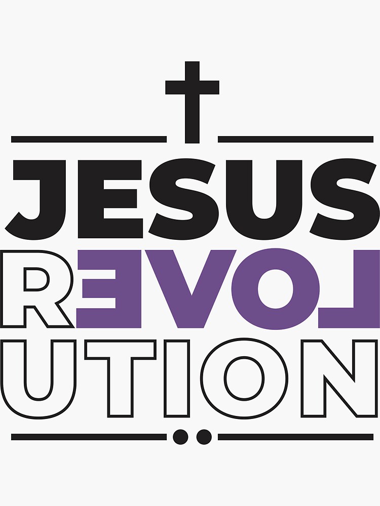 "Jesus Revolution" Sticker for Sale by Justiky Redbubble