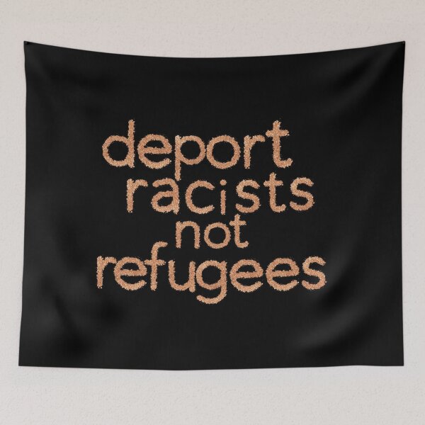 Item preview, Glitter letters_deport racists designed and sold by quinnhopp.