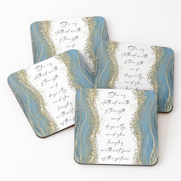 Item preview, Bible, inspirational, proverbs 31:25 She is clothed with strength and dignity designed and sold by Inktown.