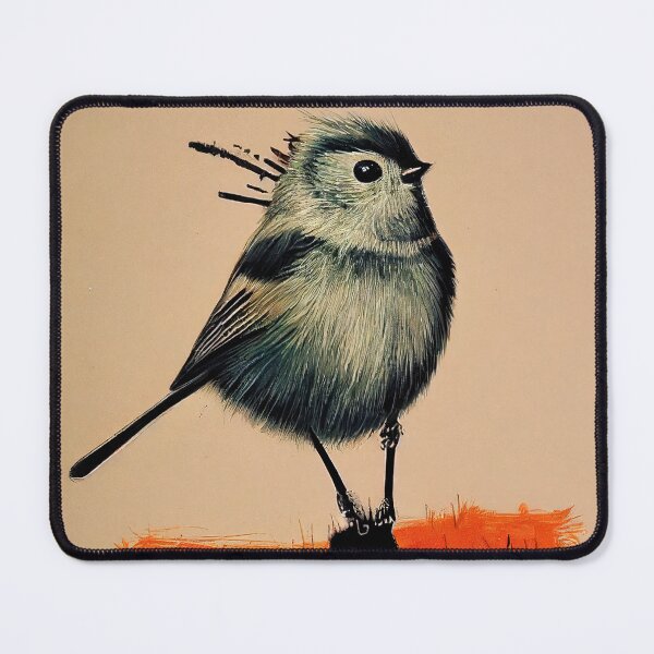 Item preview, Long-tailed bushtit, pop-art poster designed and sold by Åveline Dvorak.