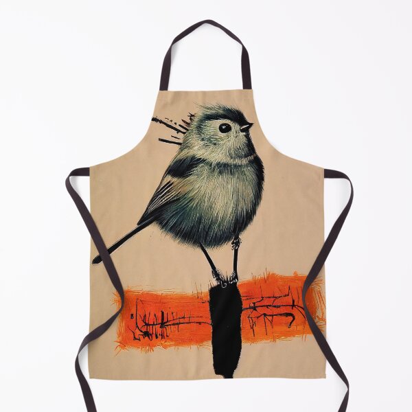 Item preview, Long-tailed bushtit, pop-art poster designed and sold by Åveline Dvorak.