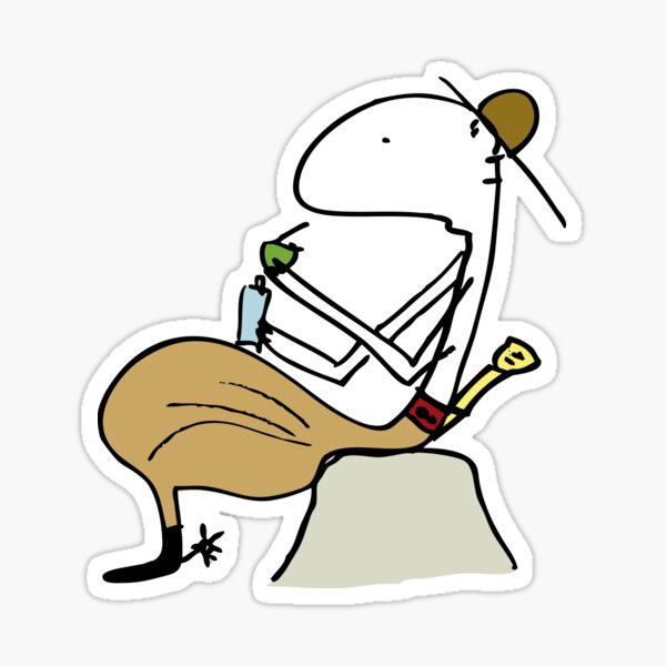 Gaucho drinking mate 2 Sticker