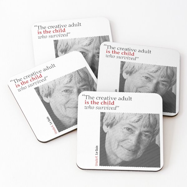 Item preview, Ursula K. Le Guin's Portrait with a Creativity Quote designed and sold by emotica.