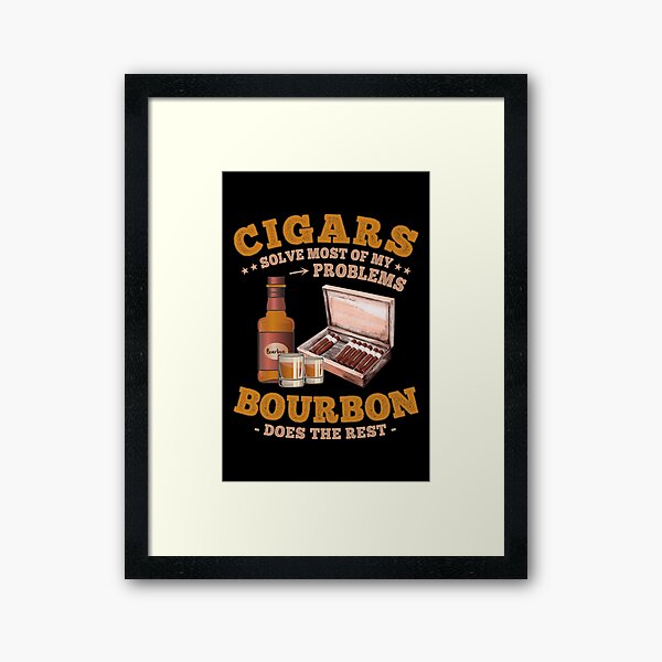 Item preview, Funny Cigar Sayings for Bourbon Whiskey and Cigars Lovers designed and sold by grinta2021.