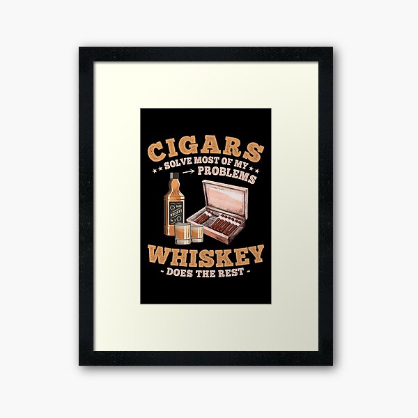Item preview, Funny Cigar Sayings for Whiskey and Cigars Lovers designed and sold by grinta2021.