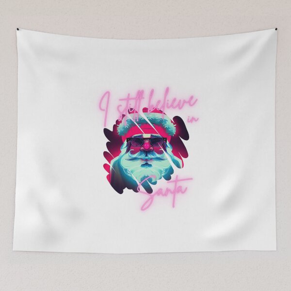 Item preview, Neon I Still Believe in Santa Quote designed and sold by TheCreativeFab.
