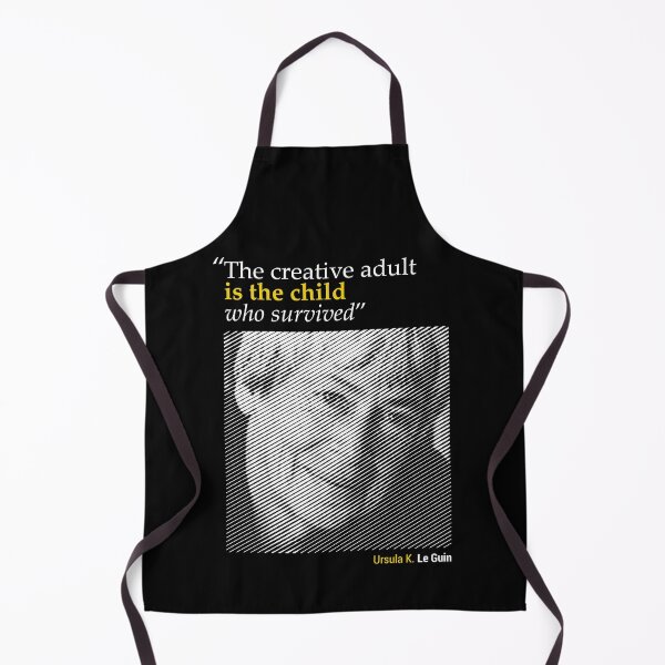Item preview, Ursula K. Le Guin's Portrait with a Creativity Quote (inverse) designed and sold by emotica.