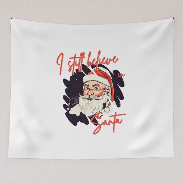 Item preview, Cartoon I Still Believe in Santa Quote designed and sold by TheCreativeFab.