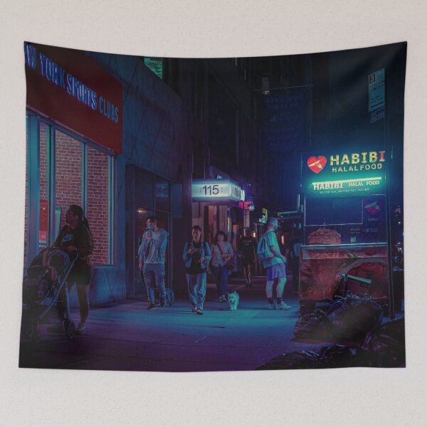 Item preview, Scene - New York City Night Street Photography designed and sold by Anthonypresley.