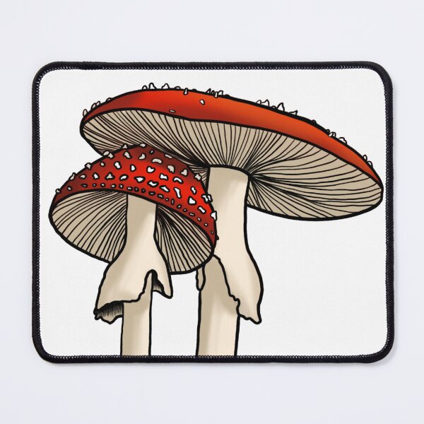 Item preview, Pair of Mushrooms - Amanita Muscaria (Red and White Fungi) designed and sold by Courtney Matulewicz.
