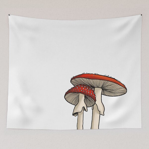 Item preview, Pair of Mushrooms - Amanita Muscaria (Red and White Fungi) designed and sold by Courtney Matulewicz.