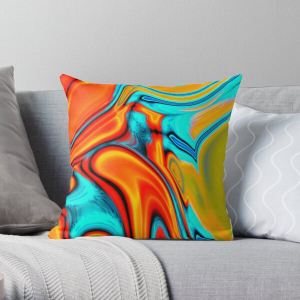 Funky orange sale cushions