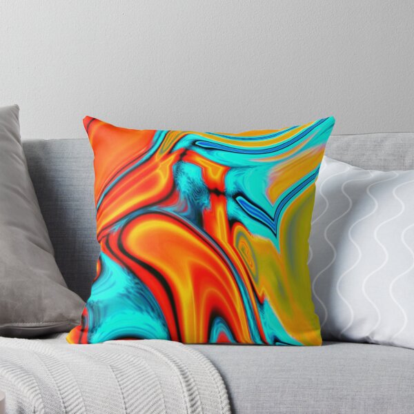 Item preview, Vivid Modern Southwest Hipster Turquoise Orange Swirls designed and sold by skolfid brows ⭐⭐⭐⭐⭐ (5.0).